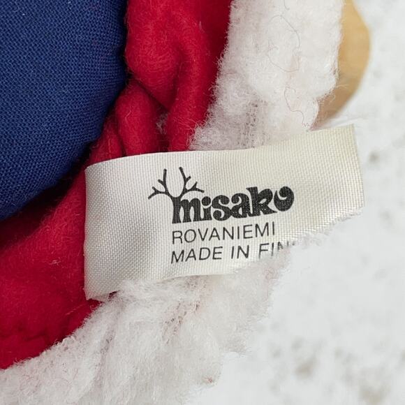 Vintage Wooden Santa Claus Figurine Leather Gloves Boots Misako Made in Finland - Picture 12 of 14